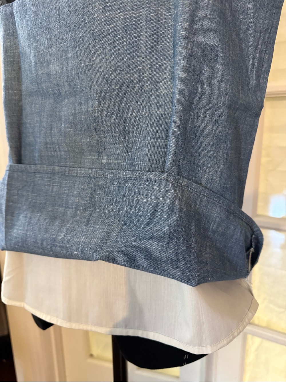 J. Crew Chambray Blue Spaghetti Strap Tank Top - Picture 5 of 5